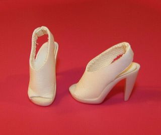 Gene " Hello Hollywood " White Doll Shoes/heels Only Fits: Alex/violet/tyler/oona