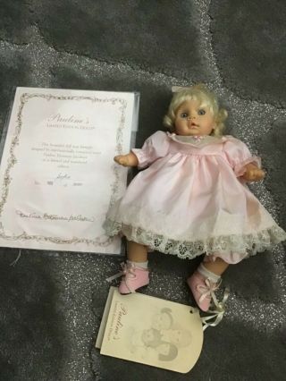 Pauline Bjonness Jacobson Limited Edition Porcelain Doll Sophie With