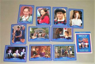 American Girl Molly Trading Cards From The Molly Movie 10 Card Set - Htf
