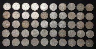 [102689] Third Reich 50x 2 Reichsmark Nazi Germany Swastika Hindenburg Silver