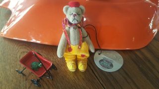 Ganz Cottage Collectibles Miniature Bear " Oscar " The Clown By Mary Ann Gebhardt