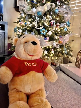 Winnie The Pooh Build A Bear Plush 18 " Retired Design Babw Says I Love You