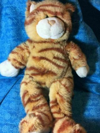 Babw / Build A Bear Workshop 17 " Floppy Kitty Orange Tabby Cat Plush Toy