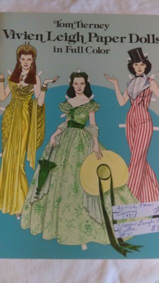 Paper Dolls Of Vivian Leigh By Tom Tierney