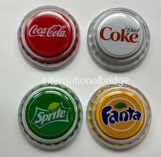 Fiji 2020 Coca - Cola Coke Sprite Fanta Bottle Cap 4x6g Silver Coin Box 2