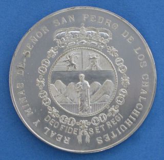 1956 Mexico Centennial of Chalchihuites Silver Medal 2