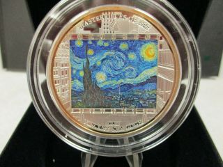 2015 Cook Islands Masterpieces Of Art Vincent Van Gogh - The Starry Night