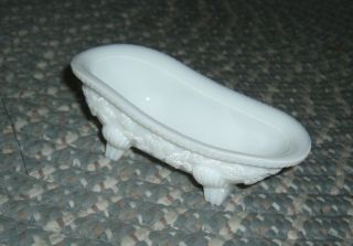 Avon Milkglass Tub 4 Hitty Or Similar Size Dollhouse 1:6 Scale Doll Bathroom Dis