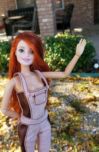 Barbie Fashionistas 47 Freckles Red Orange Hair Kittie Cutie Articulated Doll