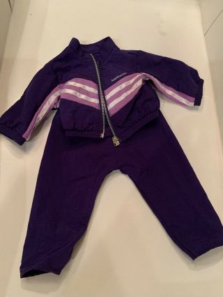American Girl Doll Gymnastics Sweats Purple