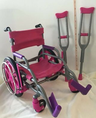 My Life Dolls Wheelchair & Crutches - Pre - Owned
