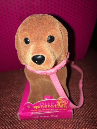 Our Generation Irish Setter Pup W/leash For 18 " Doll - American Girl,  Battat