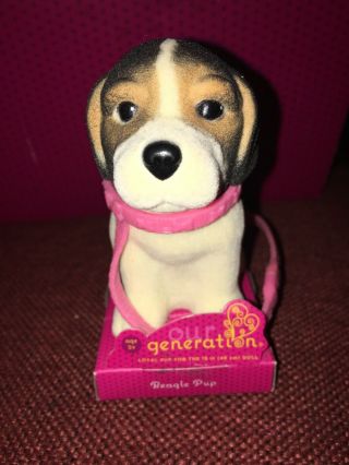 Our Generation Beagle Pup W/leash For 18 " Doll - American Girl,  Battat