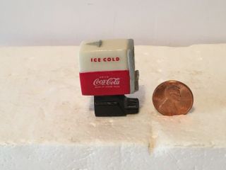 Dollhouse Miniatures Coca - Cola Counter Drink Dispenser 1 3/8 