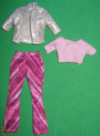 Barbie 3 Piece Fashion - Pants - Top & Jacket - Lavender & Magenta