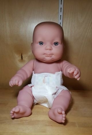 Berenguer Newborn Baby Doll Vinyl Body Blue Eyes - 13 Inch For Play Or Ooak