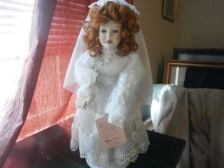 Paradise Galleries Bride Doll 14 In Pearl Necklass,  Lace Dress,  Tierra,  Trane