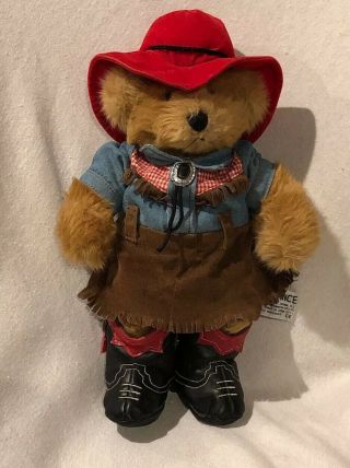Russ Berrie Moondance Teddy Bear Plush Western Cowgirl Collectible Toys No 1798