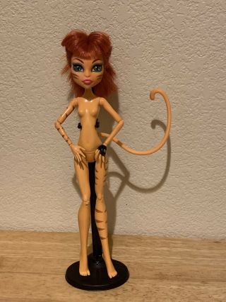 Guc Monster High Dolls Toralei Stripe Ghoul Sports Mh Nude Doll W Earrings