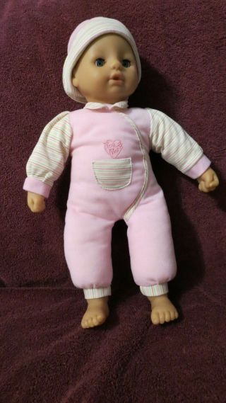 Toys - R - Us You & Me Baby Girl Doll 17 " Blue Sleepy Eyes - In Pink Outfit