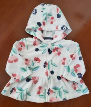 3 Months Carters Baby Girls Hooded Jacket For Reborn Baby Doll