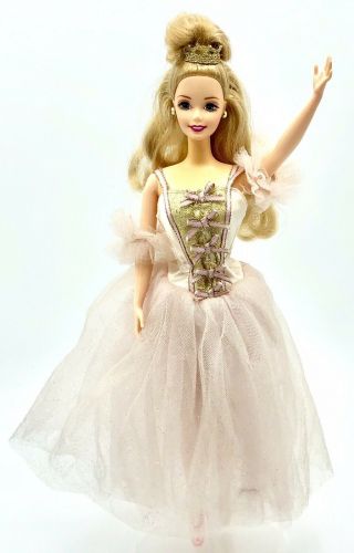 1997 Mattel Barbie As Sugarplum Fairy Nutcracker Ballerina Pink Tutu Rooted Lash