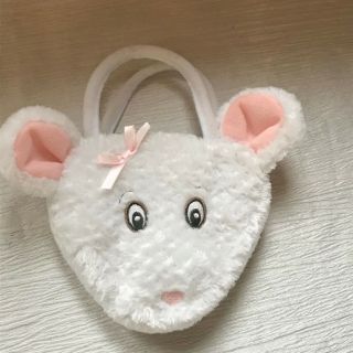 Small Angelina Ballerina For American Girl White Plush Mouse Head Girls Purse –