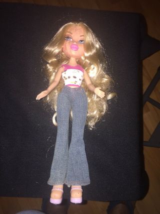 Bratz Long Blonde Hair Girl Doll - Top - Jeans - Shoes