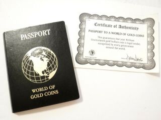 Mexico Gold Libertad (. 900 Pure Gold) Passport To A World Of Gold Coins