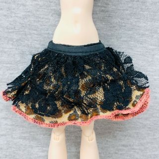 Bratz Princess Cloe Replacement Skirt Leopard Print Pink Black