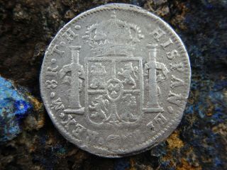 MEXICO 8 REALES 1809 TH FERDIN VII CAST SILVER,  WITH OUT COUNTERSTAMPS 3