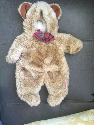 Anne Geddes Bear Costume Only - For 15” Doll