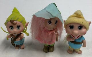 Barbie Fairytopia Trolls Elves Peeble Patter & Phred Dolls 2004 X