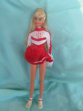 Indiana University Mattel Cheerleader Barbie Doll,  Special Edition