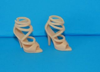 Barbie Beige Sexy Strappy High Straps Heels Open Toe Ot Sandals Shoes