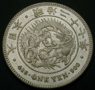 Japan Yen Yr.  27 (1894) - Silver - Mutsuhito (meiji) - Xf/aunc - 2002