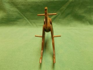 Dollhouse Miniature Wooden Rocking Horse 2