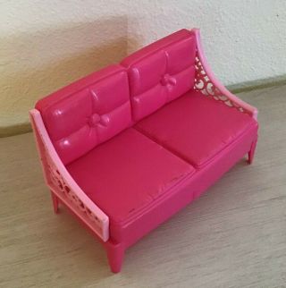 Barbie Dreamhouse Pink Couch Sofa