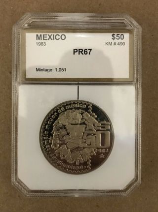 1983 Mexico $50 Pesos Proof Pf67