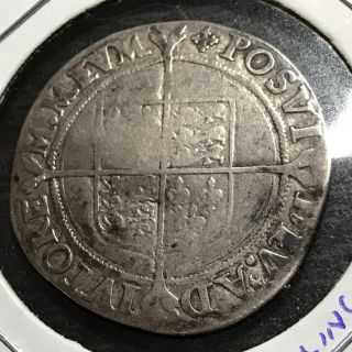 1560 - 1568 Great Britain Silver One Shilling Queen Elizabeth