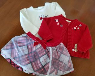 Newborn Disney (pooh) Baby Girls 3pc Dress Set For Reborn Baby Doll