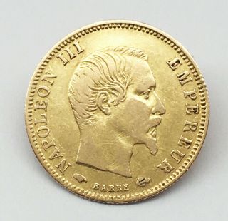 1859 A - France (5) Francs Circulated Gold Coin " Xf "