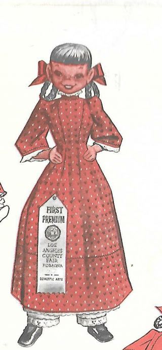 Retro 1961 Uncut Jenny Cloth Doll 30 Inch? Pattern Designed By Drena 