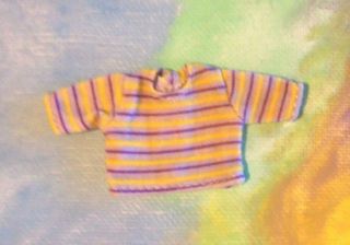 Kelly Tommy Doll Clothes Guc Vhtf Ryan Lavender/yellow Striped Top B