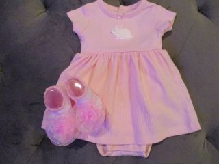 Carters Newborn Outfit & Gift For Reborn Baby Girl Ex.  Con.