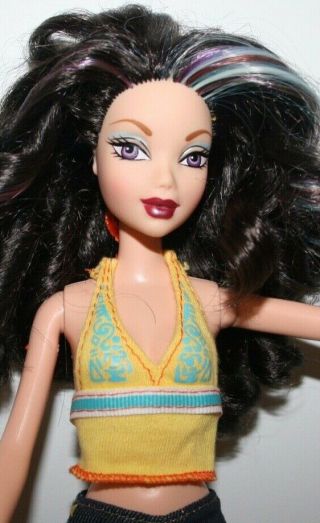 Barbie Doll My Scene Yellow & Blue Halter Top 3