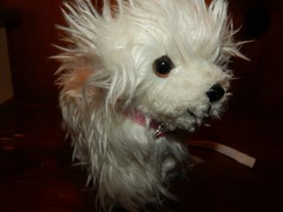 Our Generation Battat White Maltese Pup Leash Collar Tag Plush Dog for 18 