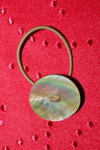 American Girl Kaya Abalone Shell Hair Tie - 1 Only Hair Accessory Pony Holder