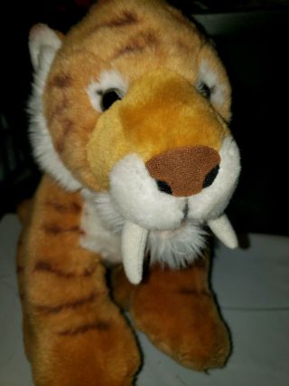 Build A Bear Saber Tooth Tiger With Sound In Euc Bab