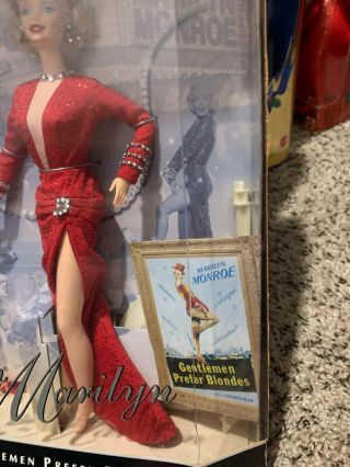 Marilyn Monroe red gown 1997 Barbie Doll 3